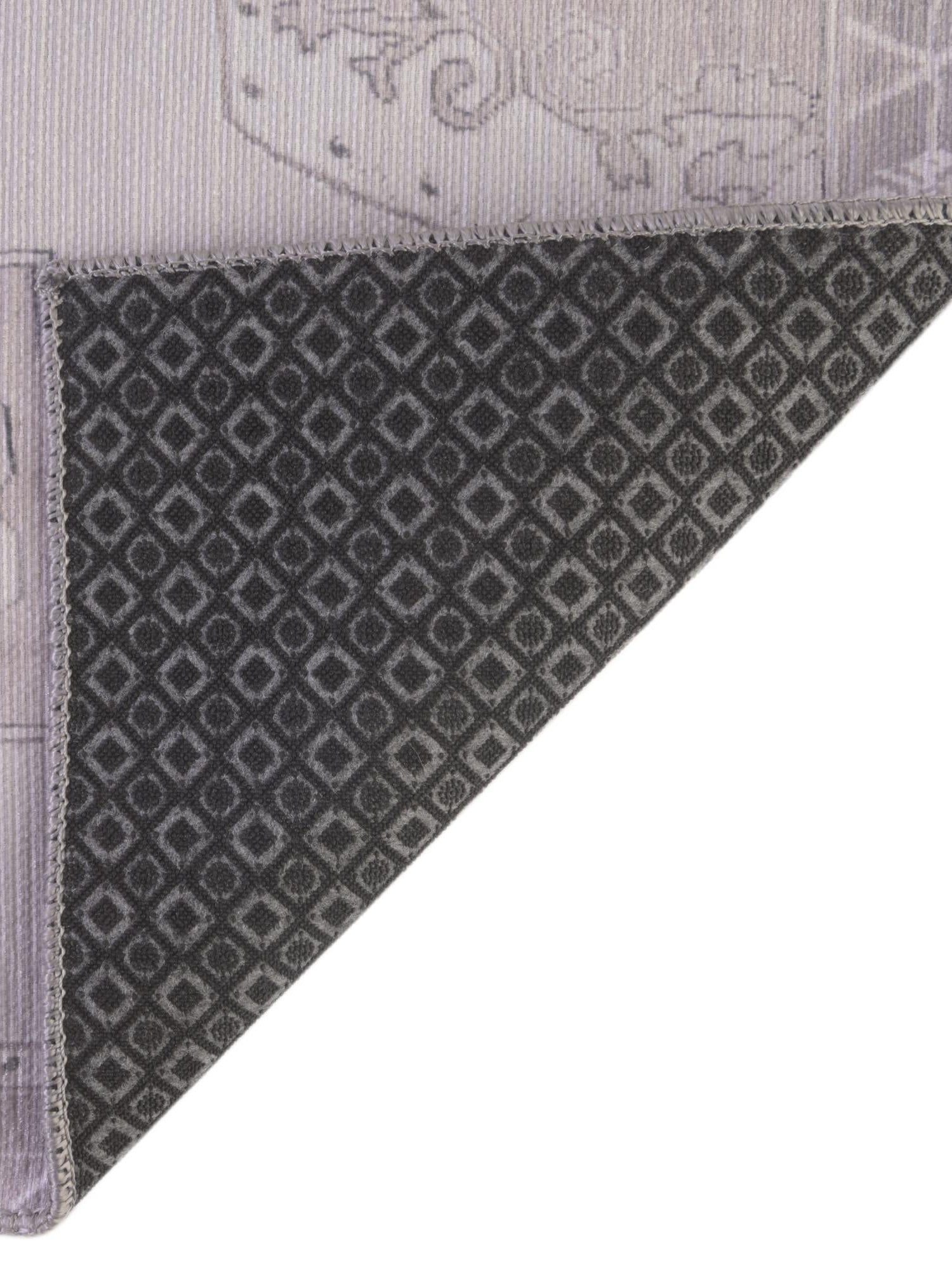 Washable white Gray 2' x 4' Timeless Runner Area Rug Easy to Clean Stain Resistant & Durable Traditional Classic Vintage Design Carpet for Sale at Rug Engine