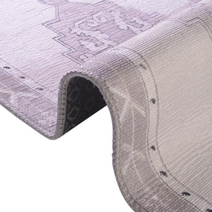 Washable white Gray 2' x 7' 10 Timeless Runner Area Rug Easy to Clean Stain Resistant & Durable Traditional Classic Vintage Design Carpet for Sale at Rug Engine