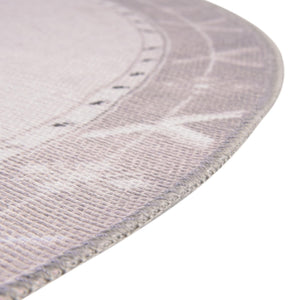 Washable white Gray 5' x 8' Timeless Oval Area Rug Easy to Clean Stain Resistant & Durable Traditional Classic Vintage Design Carpet for Sale at Rug Engine