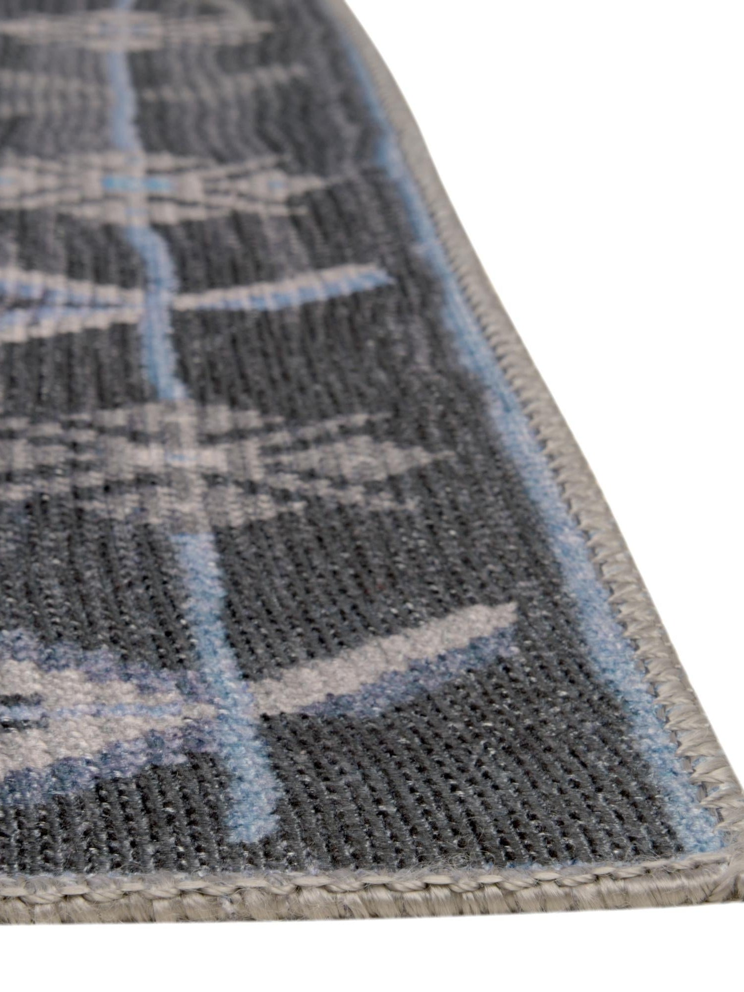 Washable Blue Gray 8' 4 x 12' Timeless Rectangle Area Rug Easy to Clean Stain Resistant & Durable Traditional Classic Vintage Design Carpet for Sale at Rug Engine
