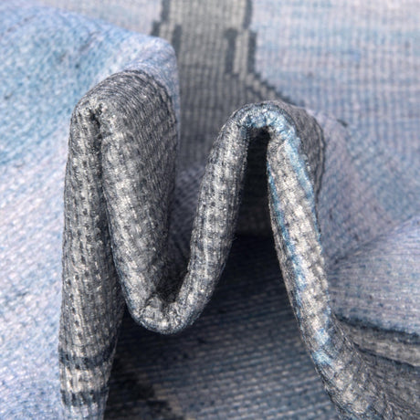 Washable Blue Gray 7' 6 x 10' 6 Timeless Rectangle Area Rug Easy to Clean Stain Resistant & Durable Traditional Classic Vintage Design Carpet for Sale at Rug Engine
