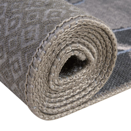 Washable Blue Gray 7' 6 x 7' 6 Timeless Square Area Rug Easy to Clean Stain Resistant & Durable Traditional Classic Vintage Design Carpet for Sale at Rug Engine