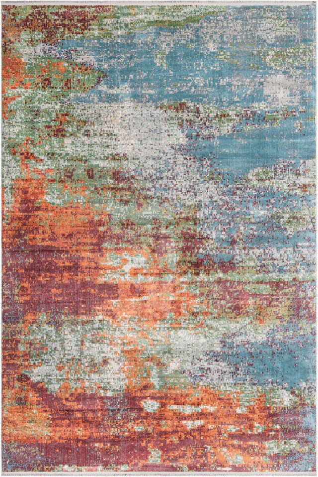 Multicolor 10' x 14' Paragon Rectangle Area Rug 100% Polypropylene Colorful Vivid Boho Style Modern Carpet for Unique Interiors for Sale at Rug Engine