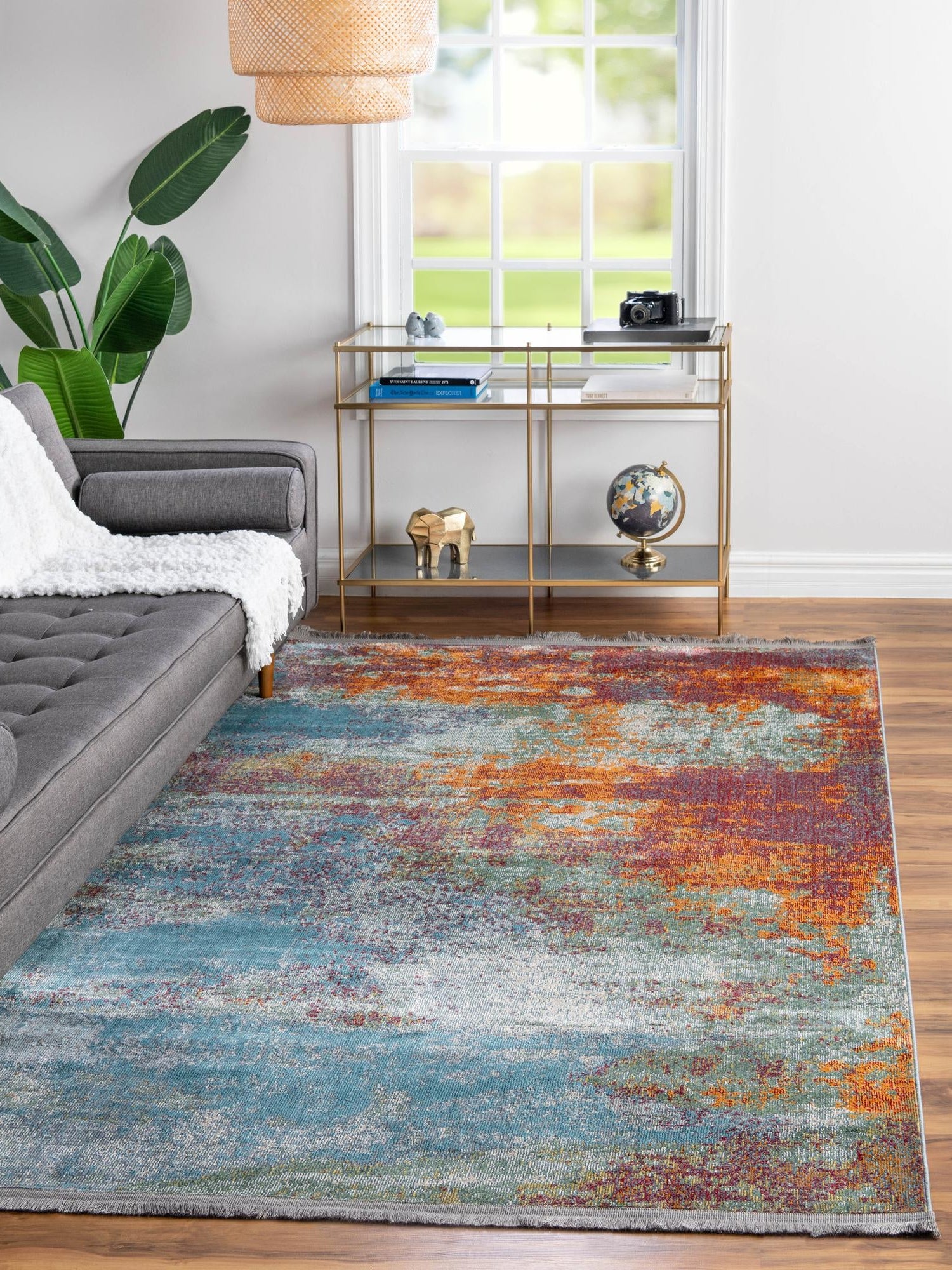Multicolor 10' x 14' Paragon Rectangle Area Rug 100% Polypropylene Colorful Vivid Boho Style Modern Carpet for Unique Interiors for Sale at Rug Engine