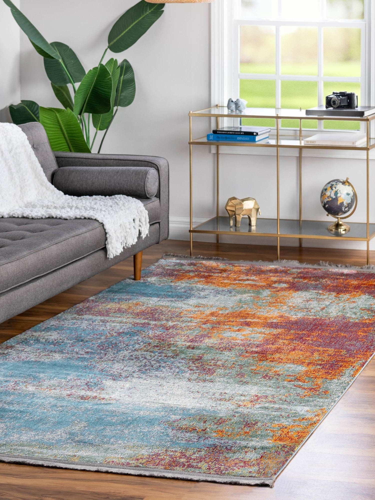 Multicolor 10' x 13' 1 Paragon Rectangle Area Rug 100% Polypropylene Colorful Vivid Boho Style Modern Carpet for Unique Interiors for Sale at Rug Engine