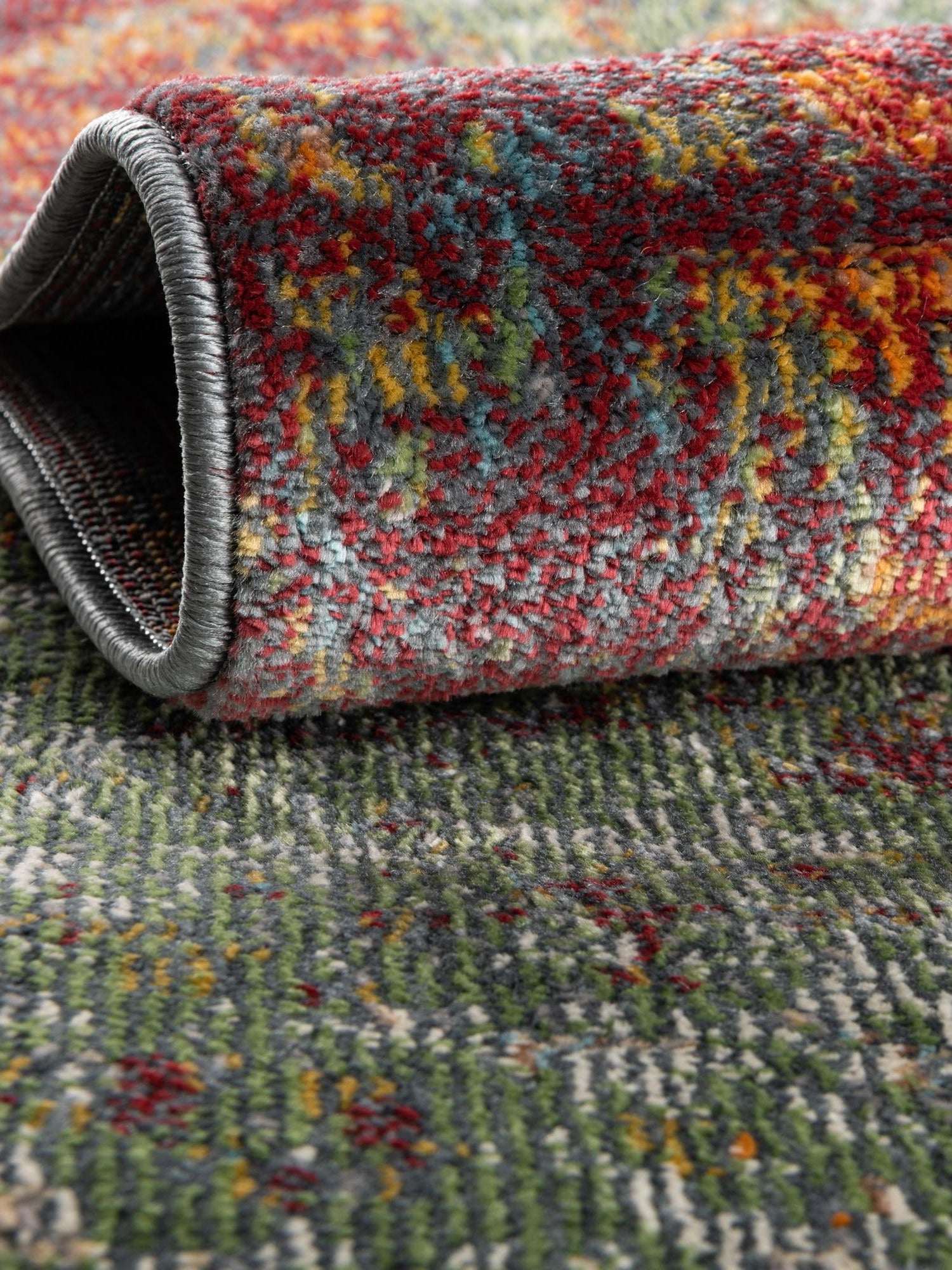 Multicolor 4' 3 x 6' Paragon Rectangle Area Rug 100% Polypropylene Colorful Vivid Boho Style Modern Carpet for Unique Interiors for Sale at Rug Engine