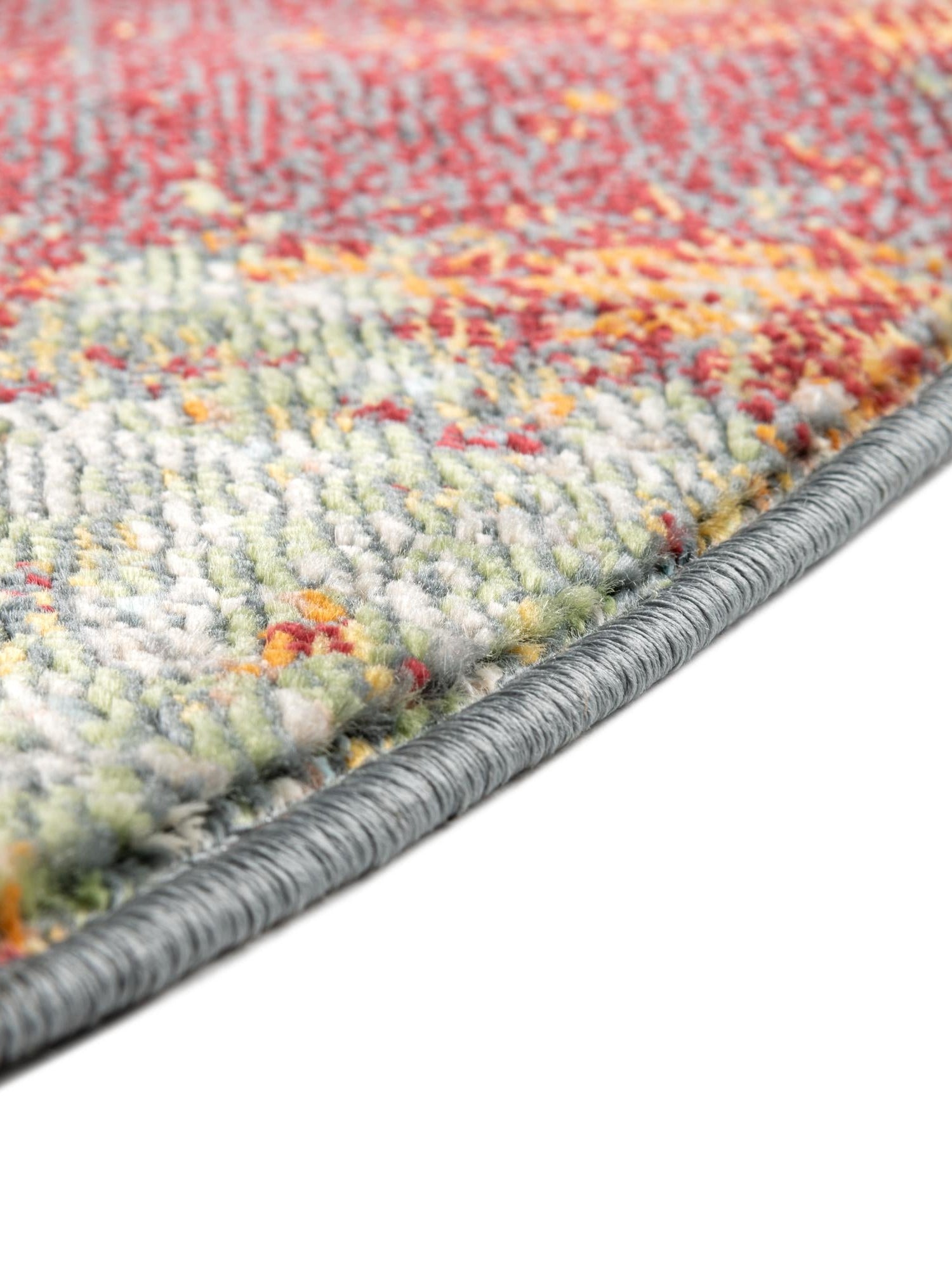 Multicolor 3' 3 x 3' 3 Paragon Round Area Rug 100% Polypropylene Colorful Vivid Boho Style Modern Carpet for Unique Interiors for Sale at Rug Engine