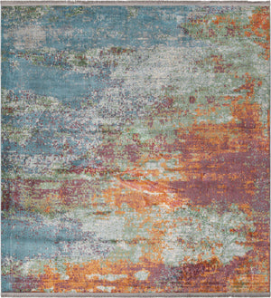 Multicolor 8' 2 x 8' 2 Paragon Square Area Rug 100% Polypropylene Colorful Vivid Boho Style Modern Carpet for Unique Interiors for Sale at Rug Engine