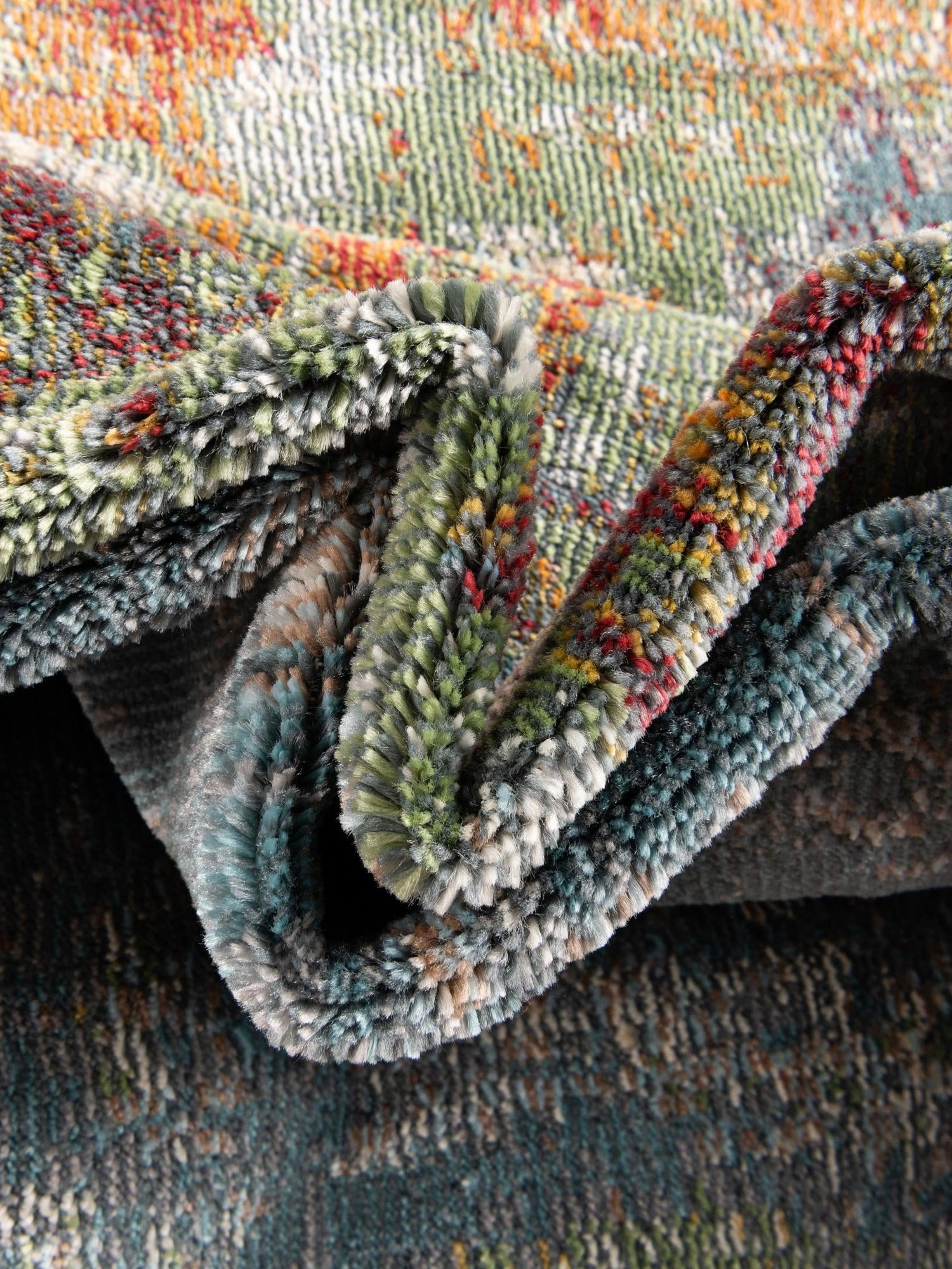 Multicolor 2' 7 x 10' Paragon Runner Area Rug 100% Polypropylene Colorful Vivid Boho Style Modern Carpet for Unique Interiors for Sale at Rug Engine