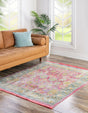Pink 8' 2 x 8' 2 Paragon Square Area Rug 100% Polypropylene Colorful Vivid Boho Style Modern Carpet for Unique Interiors for Sale at Rug Engine