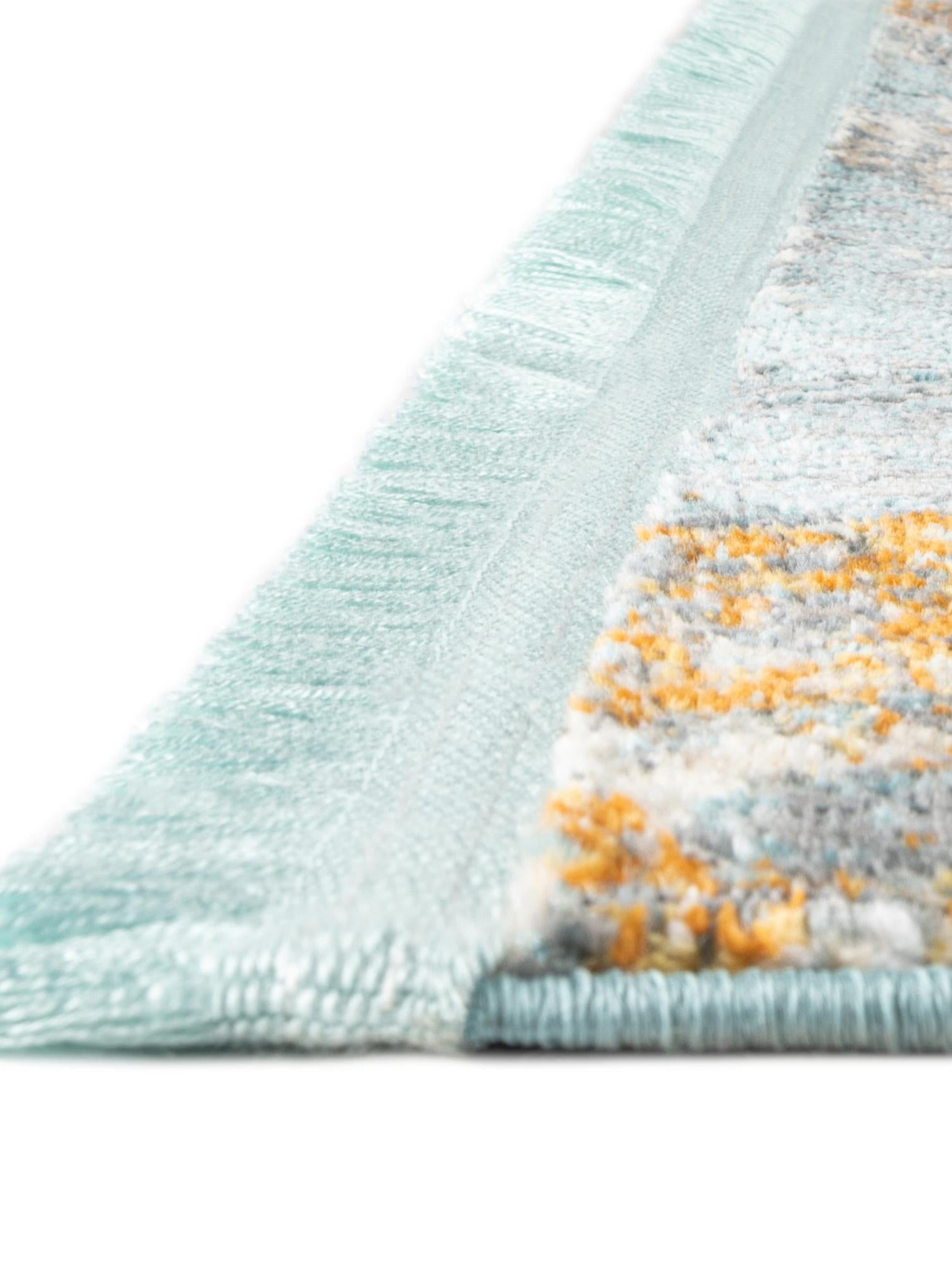 Cream Blue 2' 2 x 8' Paragon Runner Area Rug 100% Polypropylene Colorful Vivid Boho Style Modern Carpet for Unique Interiors for Sale at Rug Engine