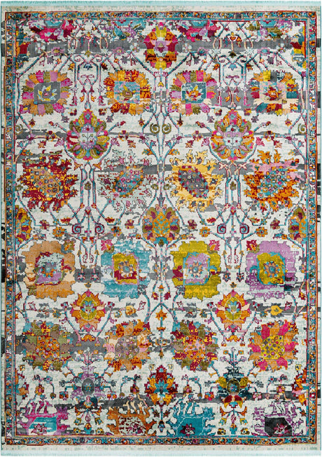 Multicolor 9' x 12' Paragon Rectangle Area Rug 100% Polypropylene Colorful Vivid Boho Style Modern Carpet for Unique Interiors for Sale at Rug Engine