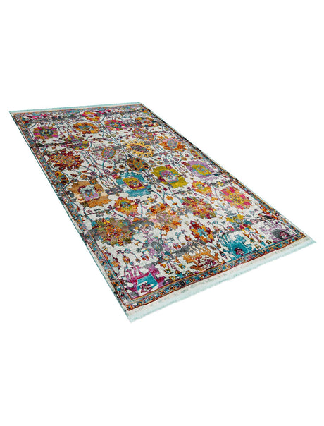 Multicolor 6' x 9' Paragon Rectangle Area Rug 100% Polypropylene Colorful Vivid Boho Style Modern Carpet for Unique Interiors for Sale at Rug Engine