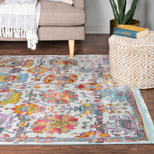 Multicolor 10' x 14' Paragon Rectangle Area Rug 100% Polypropylene Colorful Vivid Boho Style Modern Carpet for Unique Interiors for Sale at Rug Engine