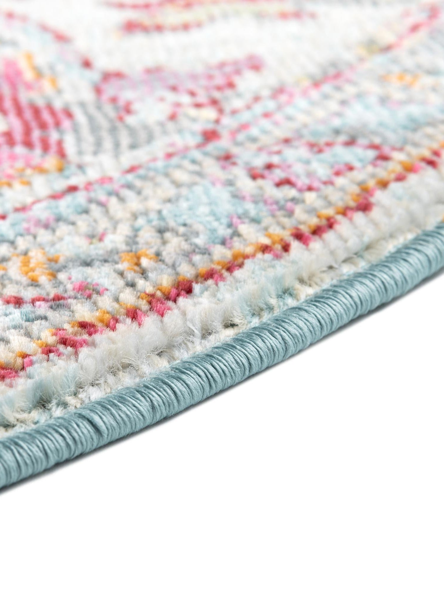 Multicolor 3' 3 x 3' 3 Paragon Round Area Rug 100% Polypropylene Colorful Vivid Boho Style Modern Carpet for Unique Interiors for Sale at Rug Engine