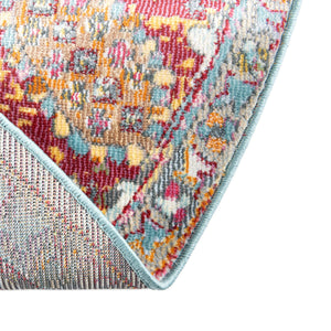 Multicolor 8' 2 x 8' 2 Paragon Round Area Rug 100% Polypropylene Colorful Vivid Boho Style Modern Carpet for Unique Interiors for Sale at Rug Engine