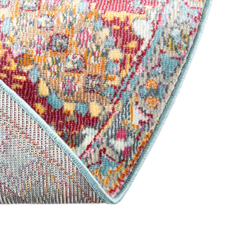 Multicolor 8' 2 x 8' 2 Paragon Round Area Rug 100% Polypropylene Colorful Vivid Boho Style Modern Carpet for Unique Interiors for Sale at Rug Engine