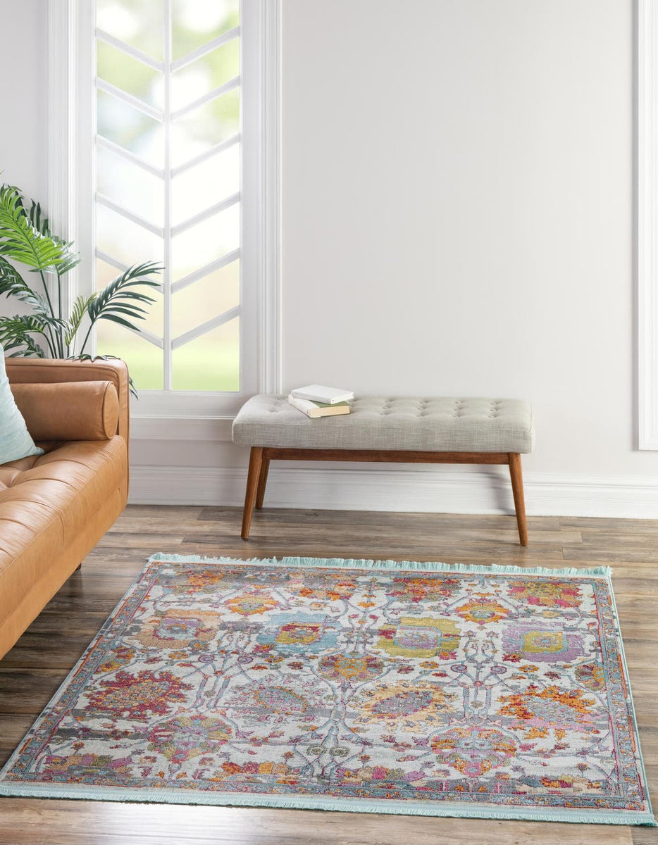 Multicolor 5' 5 x 5' 5 Paragon Square Area Rug 100% Polypropylene Colo ...