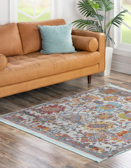 Multicolor 5' 5 x 5' 5 Paragon Square Area Rug 100% Polypropylene Colorful Vivid Boho Style Modern Carpet for Unique Interiors for Sale at Rug Engine
