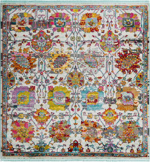 Multicolor 8' 2 x 8' 2 Paragon Square Area Rug 100% Polypropylene Colorful Vivid Boho Style Modern Carpet for Unique Interiors for Sale at Rug Engine