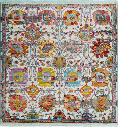 Multicolor 8' 2 x 8' 2 Paragon Square Area Rug 100% Polypropylene Colorful Vivid Boho Style Modern Carpet for Unique Interiors for Sale at Rug Engine