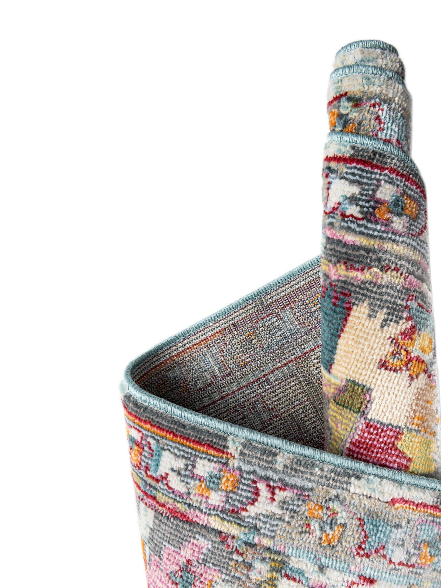 Multicolor 4' x 4' Paragon Octagon Area Rug 100% Polypropylene Colorful Vivid Boho Style Modern Carpet for Unique Interiors for Sale at Rug Engine