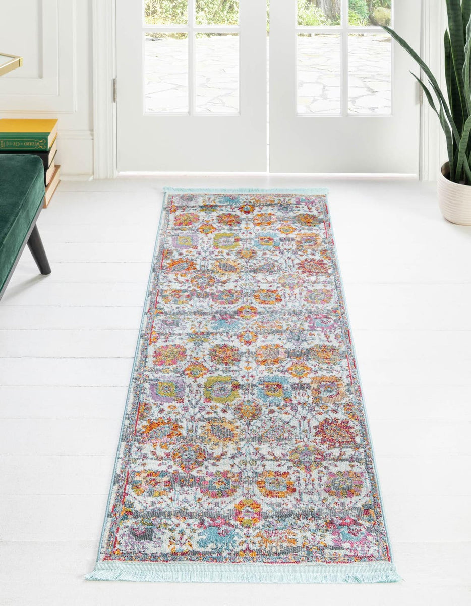 Multicolor 2' 7 x 12' Paragon Runner Area Rug 100% Polypropylene Color ...