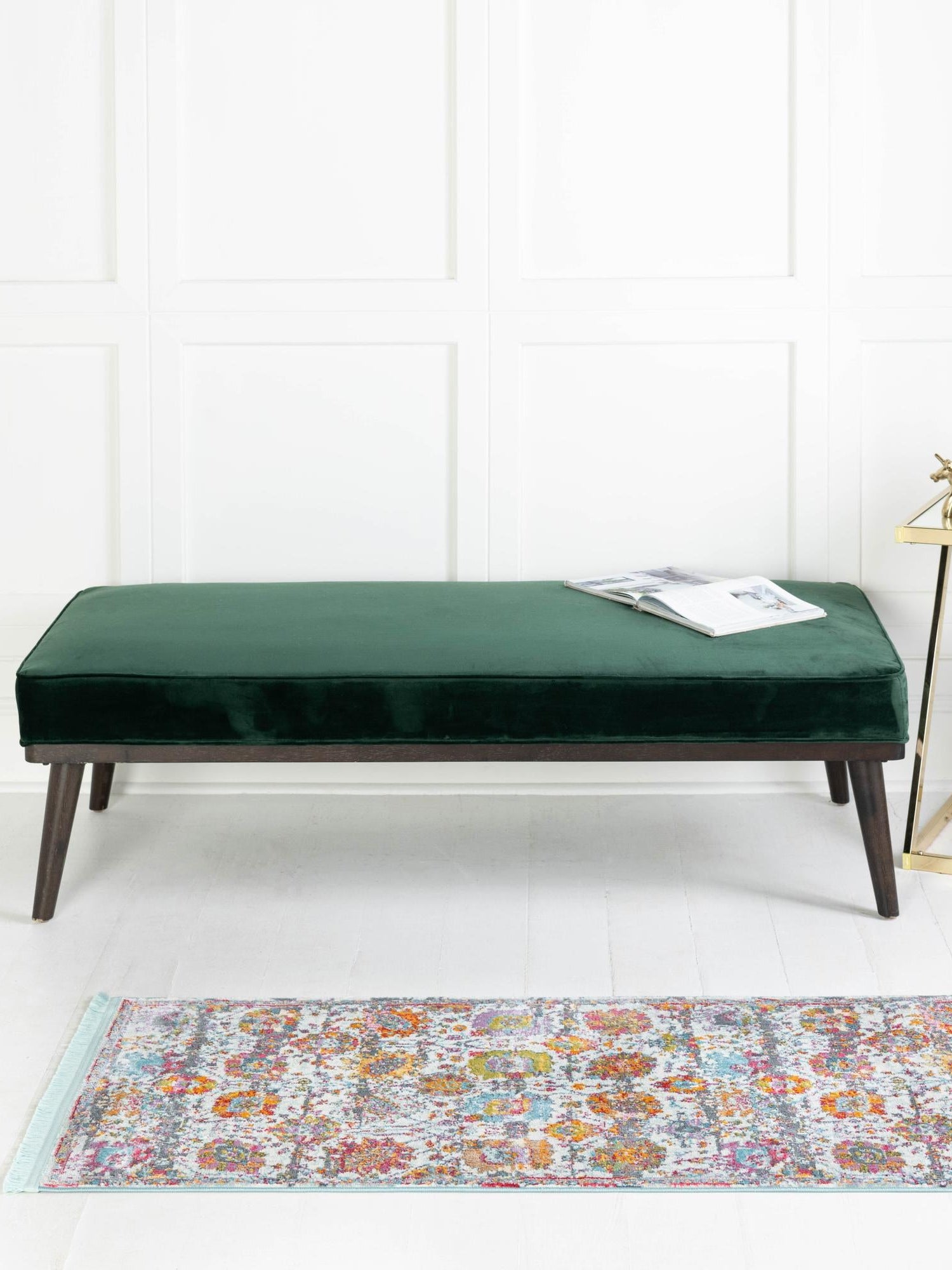 Multicolor 2' 2 x 6' Paragon Runner Area Rug 100% Polypropylene Colorful Vivid Boho Style Modern Carpet for Unique Interiors for Sale at Rug Engine