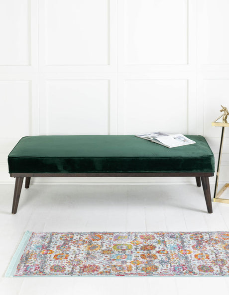 Multicolor 2' 2 x 6' Paragon Runner Area Rug 100% Polypropylene Colorful Vivid Boho Style Modern Carpet for Unique Interiors for Sale at Rug Engine