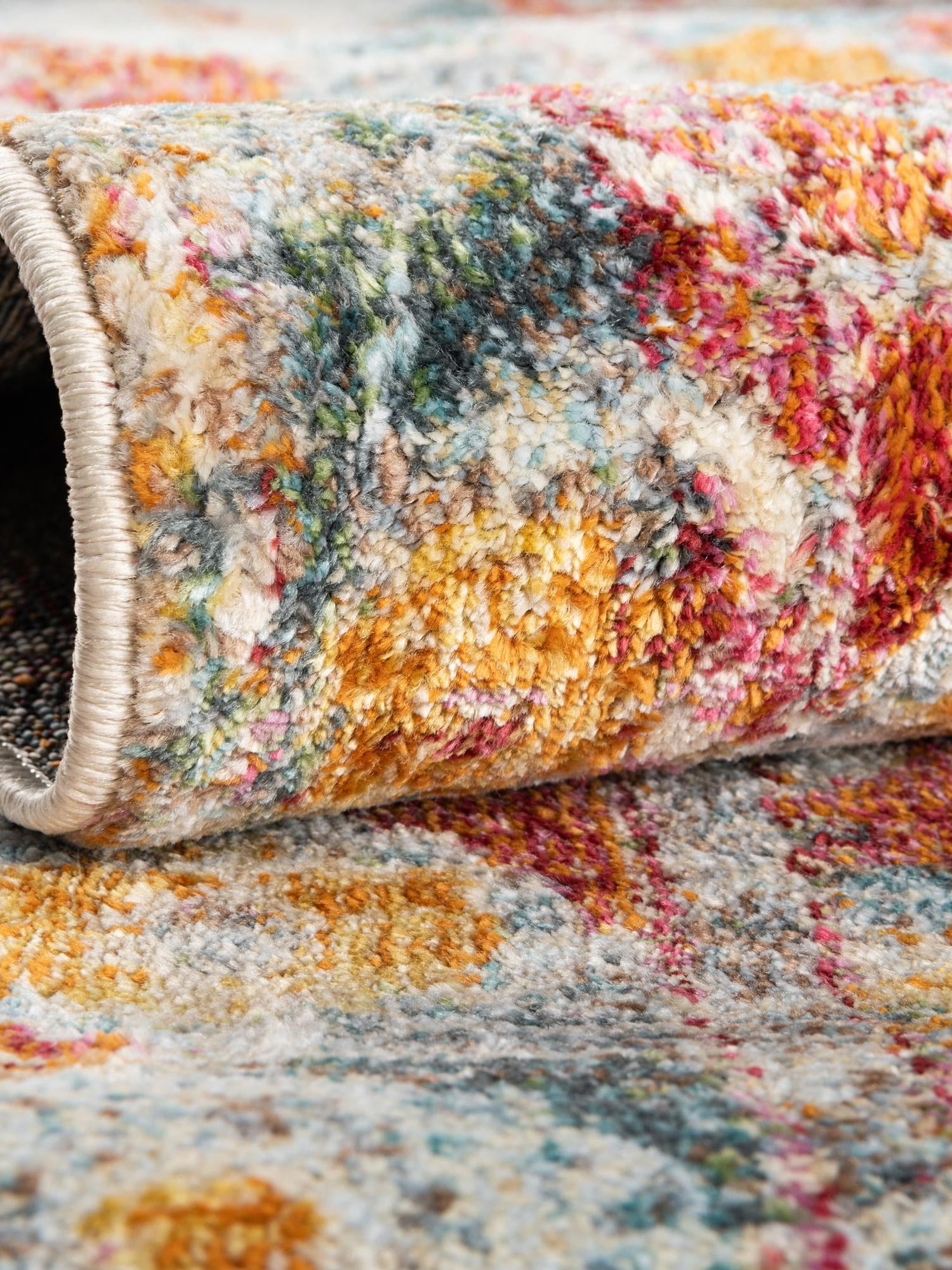 Salmon 10' x 13' 1 Paragon Rectangle Area Rug 100% Polypropylene Colorful Vivid Boho Style Modern Carpet for Unique Interiors for Sale at Rug Engine