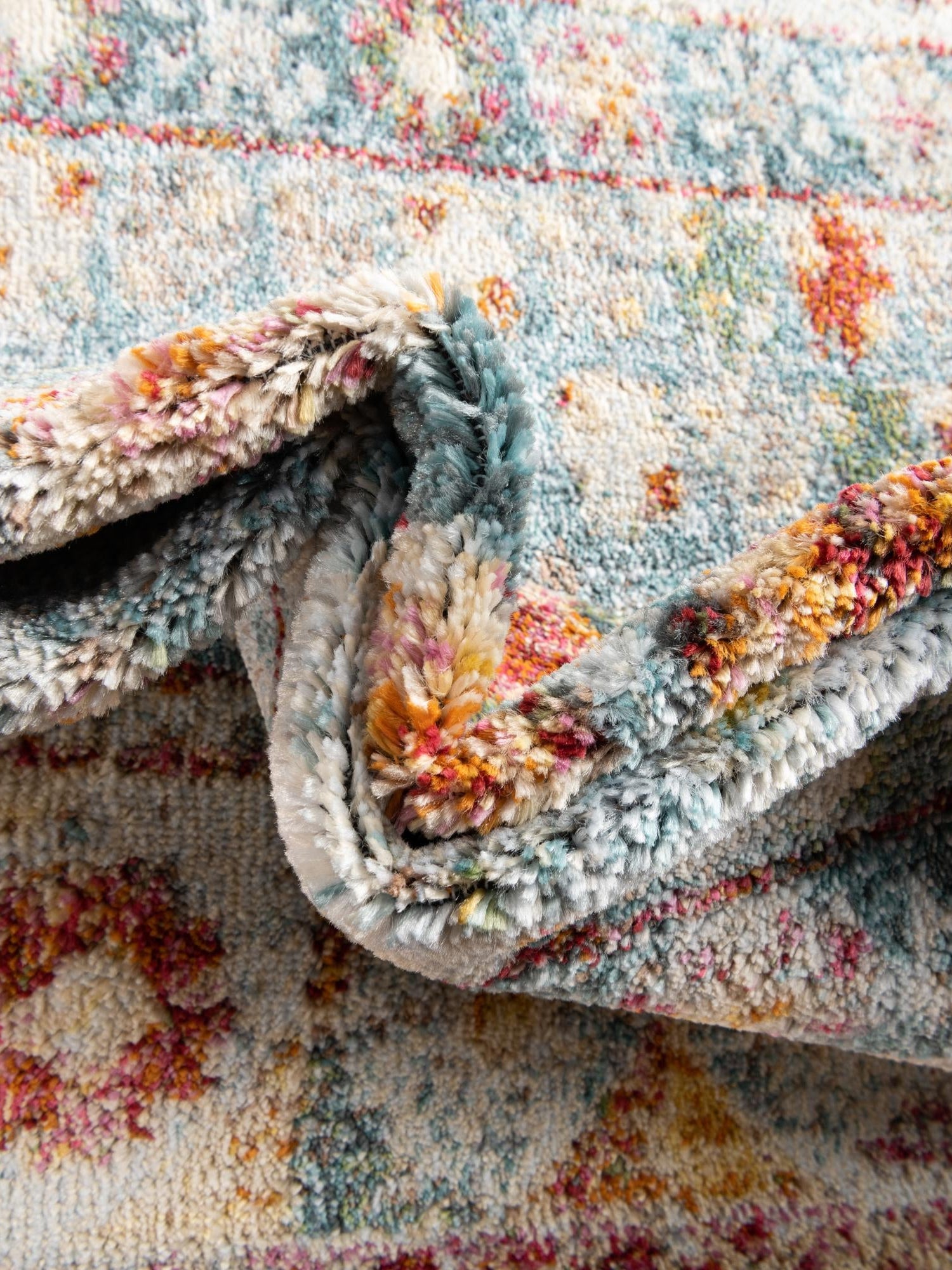 Salmon 7' 1 x 10' Paragon Rectangle Area Rug 100% Polypropylene Colorful Vivid Boho Style Modern Carpet for Unique Interiors for Sale at Rug Engine