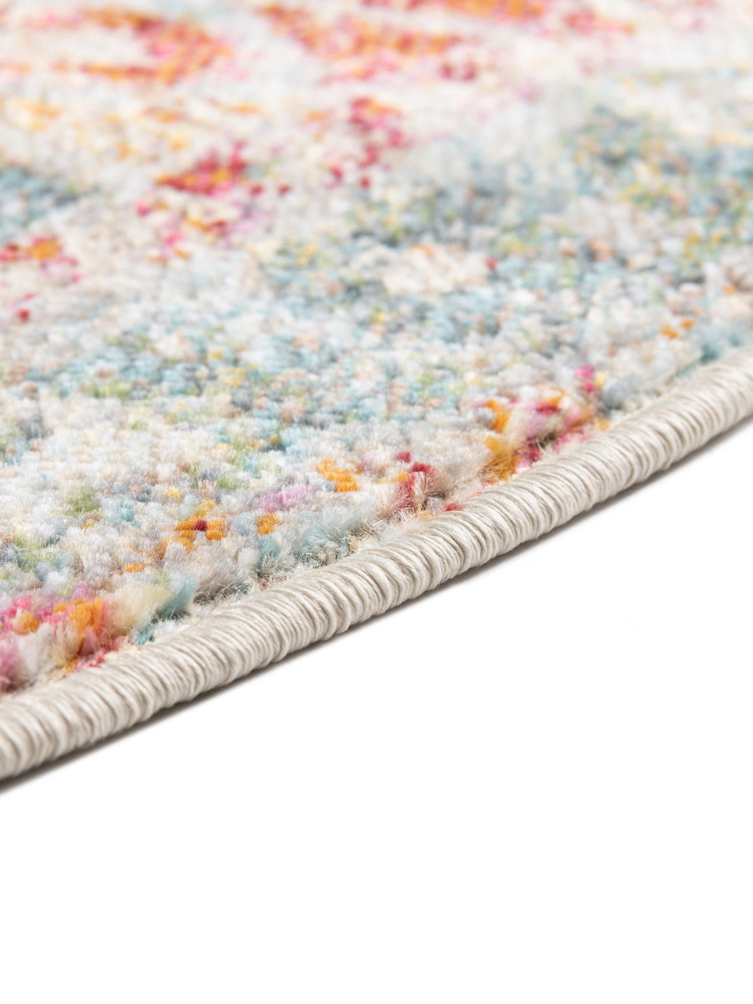 Salmon 5' 5 x 8' Paragon Oval Area Rug 100% Polypropylene Colorful Vivid Boho Style Modern Carpet for Unique Interiors for Sale at Rug Engine