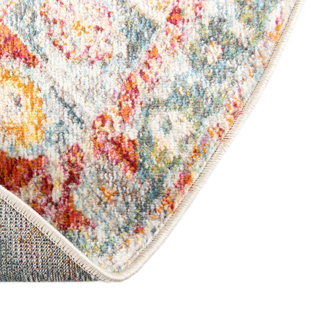 Salmon 8' 2 x 10' Paragon Oval Area Rug 100% Polypropylene Colorful Vivid Boho Style Modern Carpet for Unique Interiors for Sale at Rug Engine