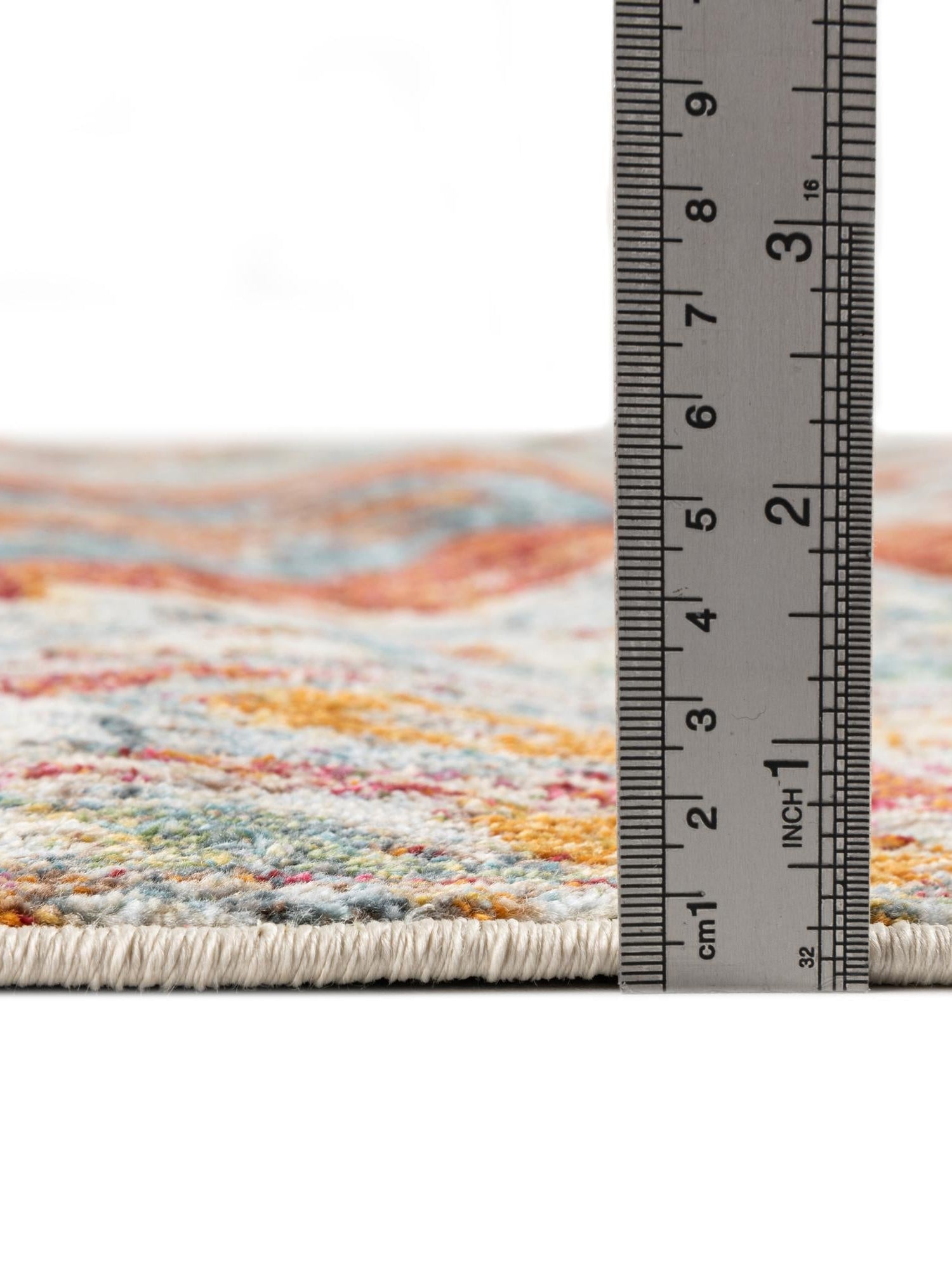 Salmon 8' 2 x 8' 2 Paragon Octagon Area Rug 100% Polypropylene Colorful Vivid Boho Style Modern Carpet for Unique Interiors for Sale at Rug Engine