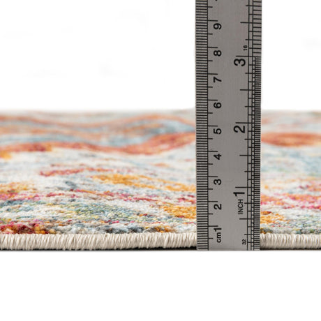 Salmon 2' 7 x 13' 1 Paragon Runner Area Rug 100% Polypropylene Colorful Vivid Boho Style Modern Carpet for Unique Interiors for Sale at Rug Engine