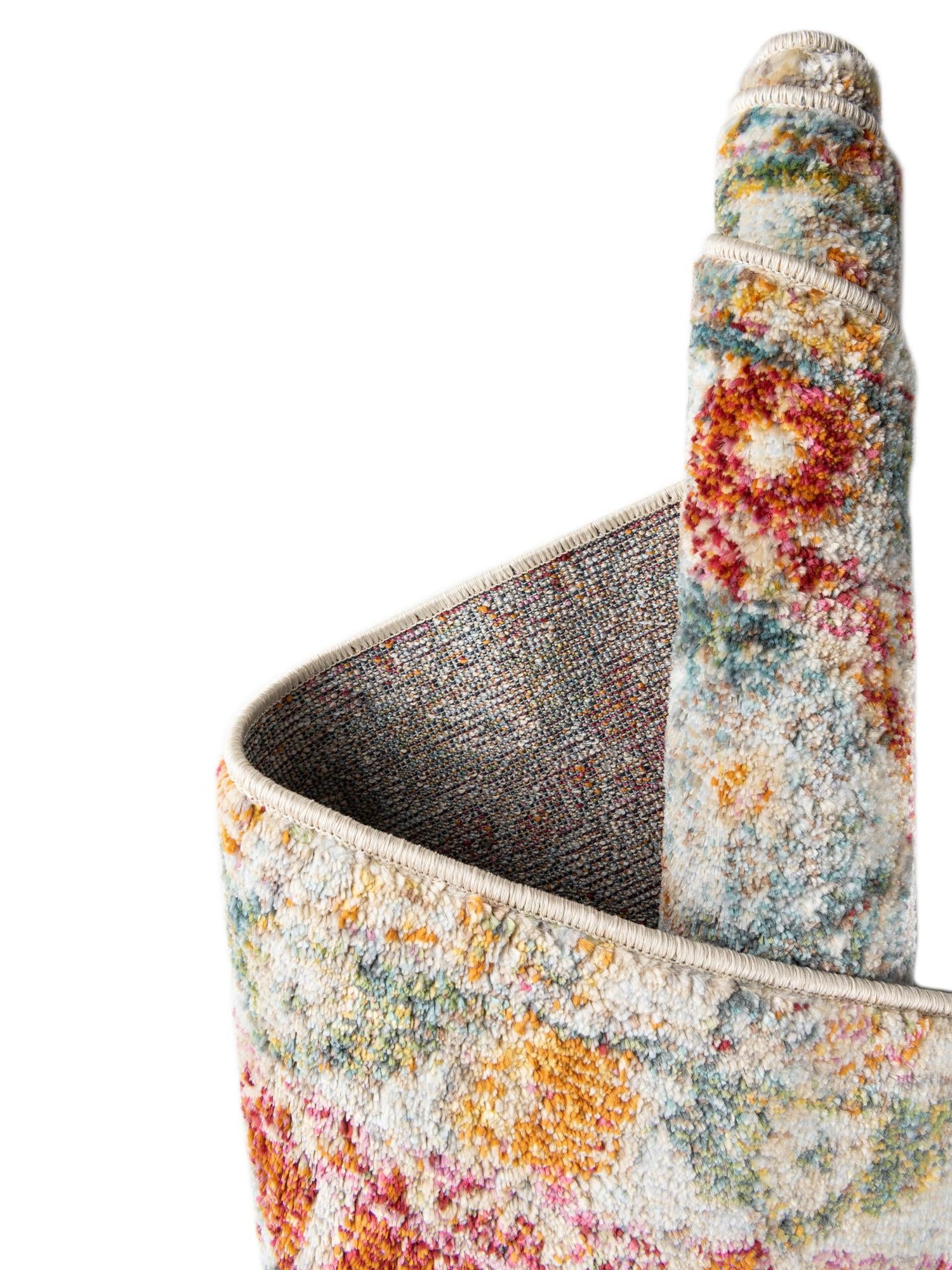 Salmon 2' 7 x 10' Paragon Runner Area Rug 100% Polypropylene Colorful Vivid Boho Style Modern Carpet for Unique Interiors for Sale at Rug Engine