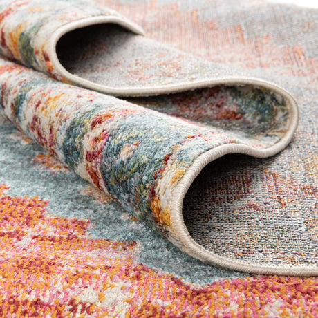 Salmon 2' 2 x 8' Paragon Runner Area Rug 100% Polypropylene Colorful Vivid Boho Style Modern Carpet for Unique Interiors for Sale at Rug Engine