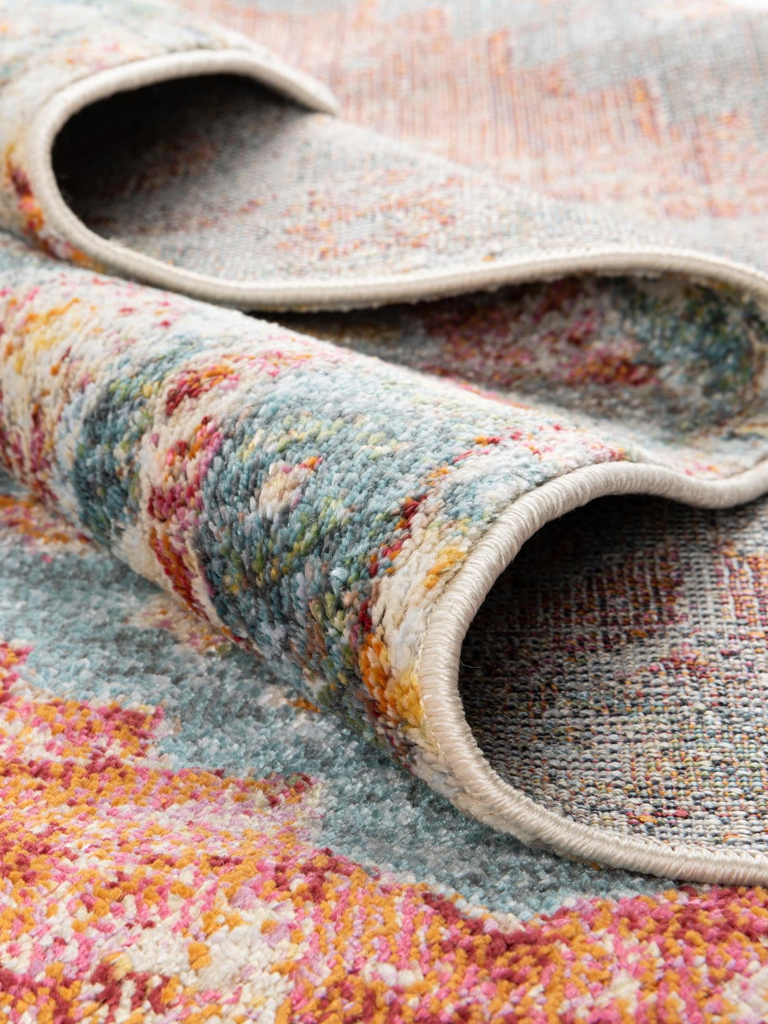 Salmon 2' 7 x 12' Paragon Runner Area Rug 100% Polypropylene Colorful Vivid Boho Style Modern Carpet for Unique Interiors for Sale at Rug Engine