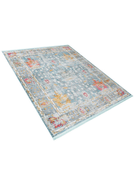 Blue 10' x 14' Paragon Rectangle Area Rug 100% Polypropylene Colorful Vivid Boho Style Modern Carpet for Unique Interiors for Sale at Rug Engine