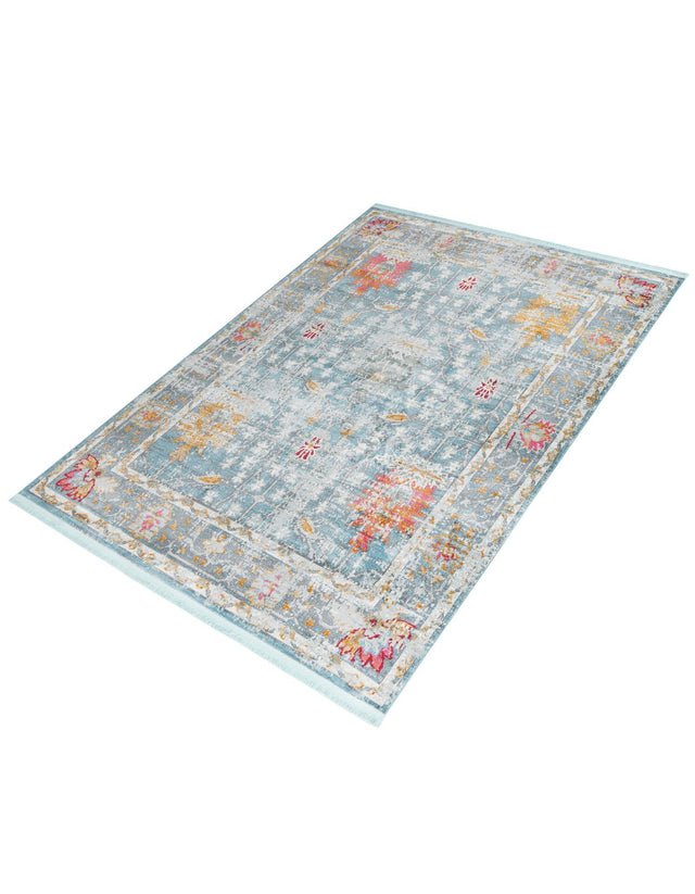 Blue 10' x 14' Paragon Rectangle Area Rug 100% Polypropylene Colorful Vivid Boho Style Modern Carpet for Unique Interiors for Sale at Rug Engine