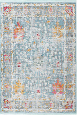 Blue 10' x 14' Paragon Rectangle Area Rug 100% Polypropylene Colorful Vivid Boho Style Modern Carpet for Unique Interiors for Sale at Rug Engine