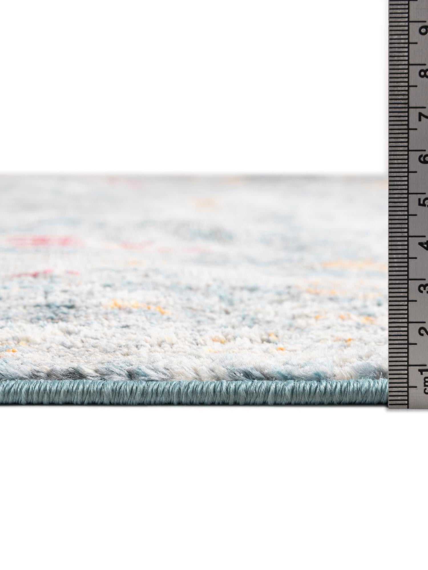 Blue 8' 2 x 10' Paragon Rectangle Area Rug 100% Polypropylene Colorful Vivid Boho Style Modern Carpet for Unique Interiors for Sale at Rug Engine