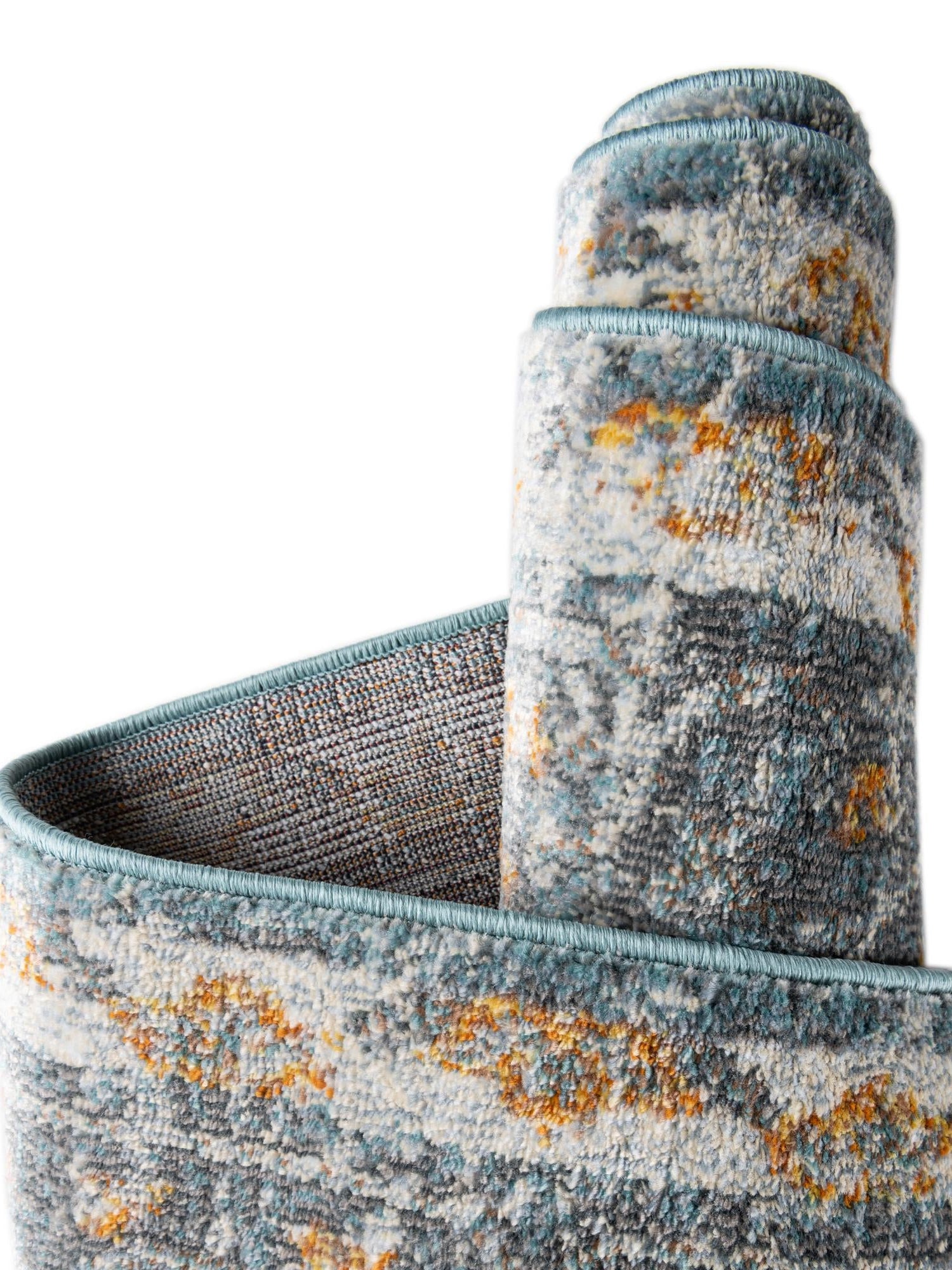 Blue 4' 3 x 6' Paragon Rectangle Area Rug 100% Polypropylene Colorful Vivid Boho Style Modern Carpet for Unique Interiors for Sale at Rug Engine