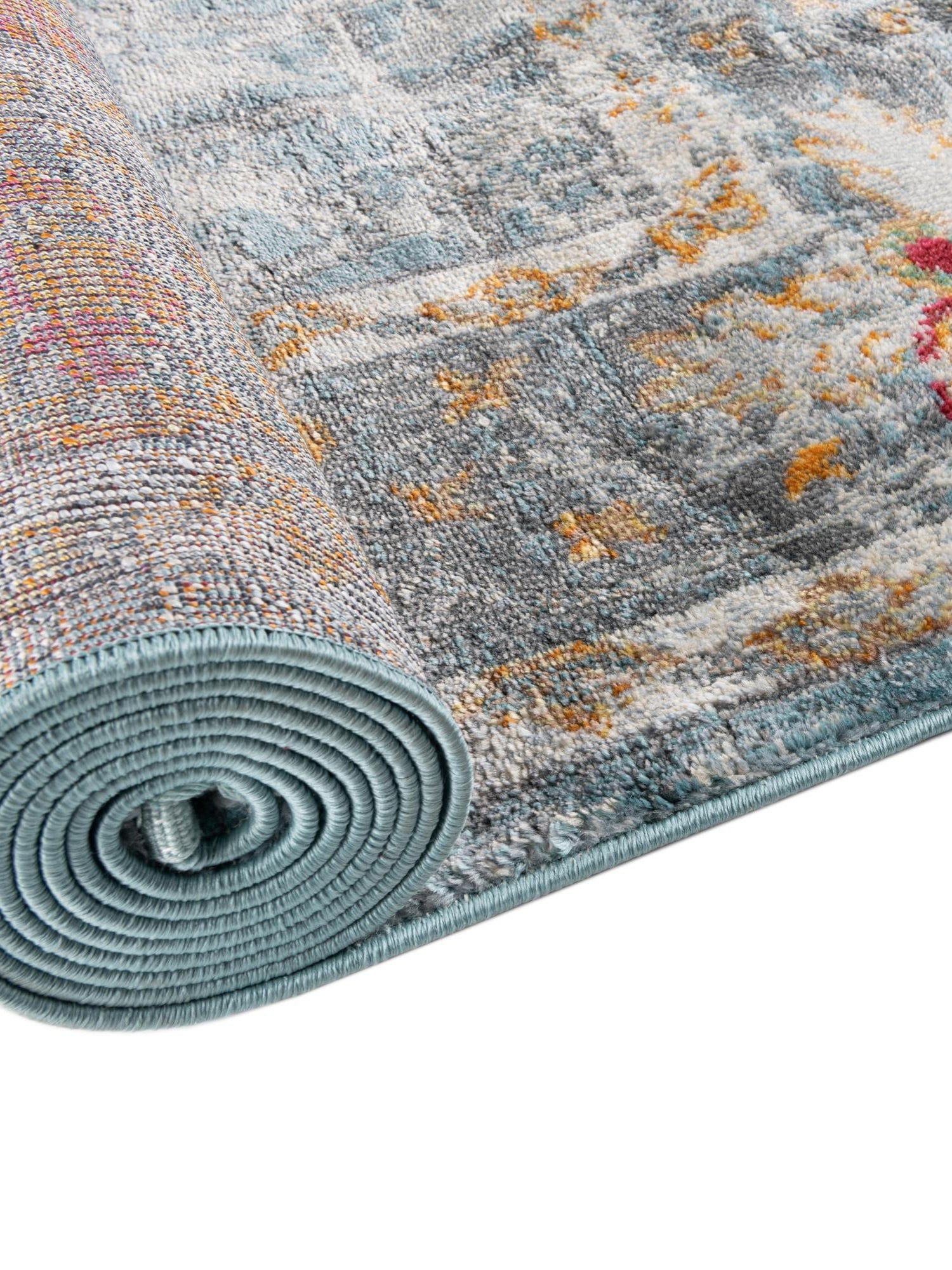 Blue 4' 3 x 6' Paragon Rectangle Area Rug 100% Polypropylene Colorful Vivid Boho Style Modern Carpet for Unique Interiors for Sale at Rug Engine