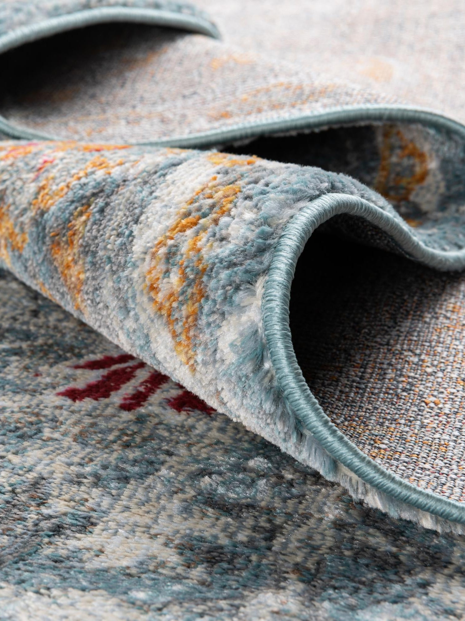 Blue 2' 2 x 3' Paragon Rectangle Area Rug 100% Polypropylene Colorful Vivid Boho Style Modern Carpet for Unique Interiors for Sale at Rug Engine