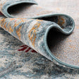 Blue 4' 3 x 6' Paragon Rectangle Area Rug 100% Polypropylene Colorful Vivid Boho Style Modern Carpet for Unique Interiors for Sale at Rug Engine
