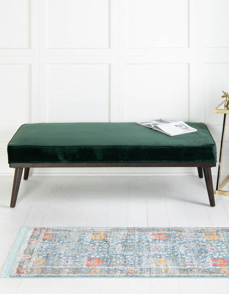 Blue 2' 2 x 8' Paragon Runner Area Rug 100% Polypropylene Colorful Vivid Boho Style Modern Carpet for Unique Interiors for Sale at Rug Engine