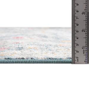 Blue 2' 2 x 8' Paragon Runner Area Rug 100% Polypropylene Colorful Vivid Boho Style Modern Carpet for Unique Interiors for Sale at Rug Engine