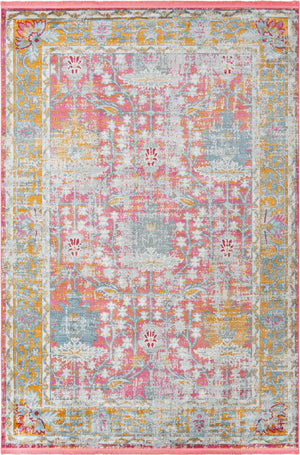 Pink 10' x 14' Paragon Rectangle Area Rug 100% Polypropylene Colorful Vivid Boho Style Modern Carpet for Unique Interiors for Sale at Rug Engine