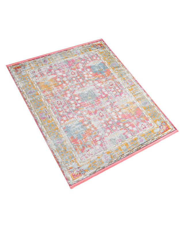 Pink 9' x 12' Paragon Rectangle Area Rug 100% Polypropylene Colorful Vivid Boho Style Modern Carpet for Unique Interiors for Sale at Rug Engine